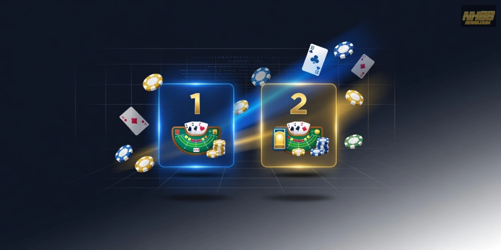 Hình ảnh bảng xếp hạng top 2 nền tảng baccarat live casino nh88 uy tín năm 2025