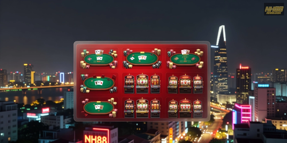 Hình minh họa khái niệm casino trực tuyến uy tín tại TP HCM với NH88