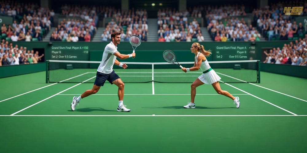 Caption về cá cược tennis Grand Slam trên NH88 với các tay vợt nổi tiếng và kèo cược đa dạng