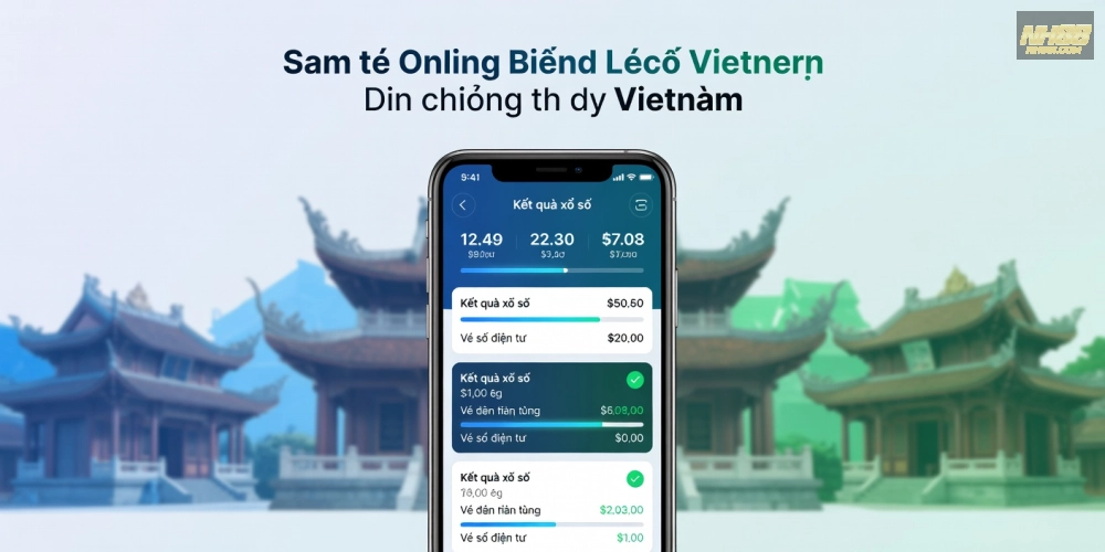 Minh họa khái niệm xổ số kiến thiết nh88 với giao diện hiện đại và kết quả trực tiếp